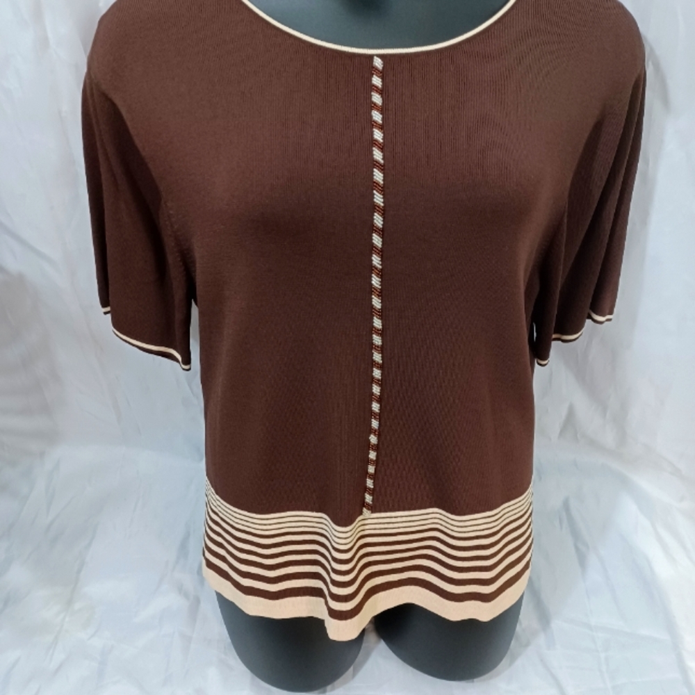Vintage Imago Two-piece Sweater, Brown/Beige Size: XL - Picture 4 of 16